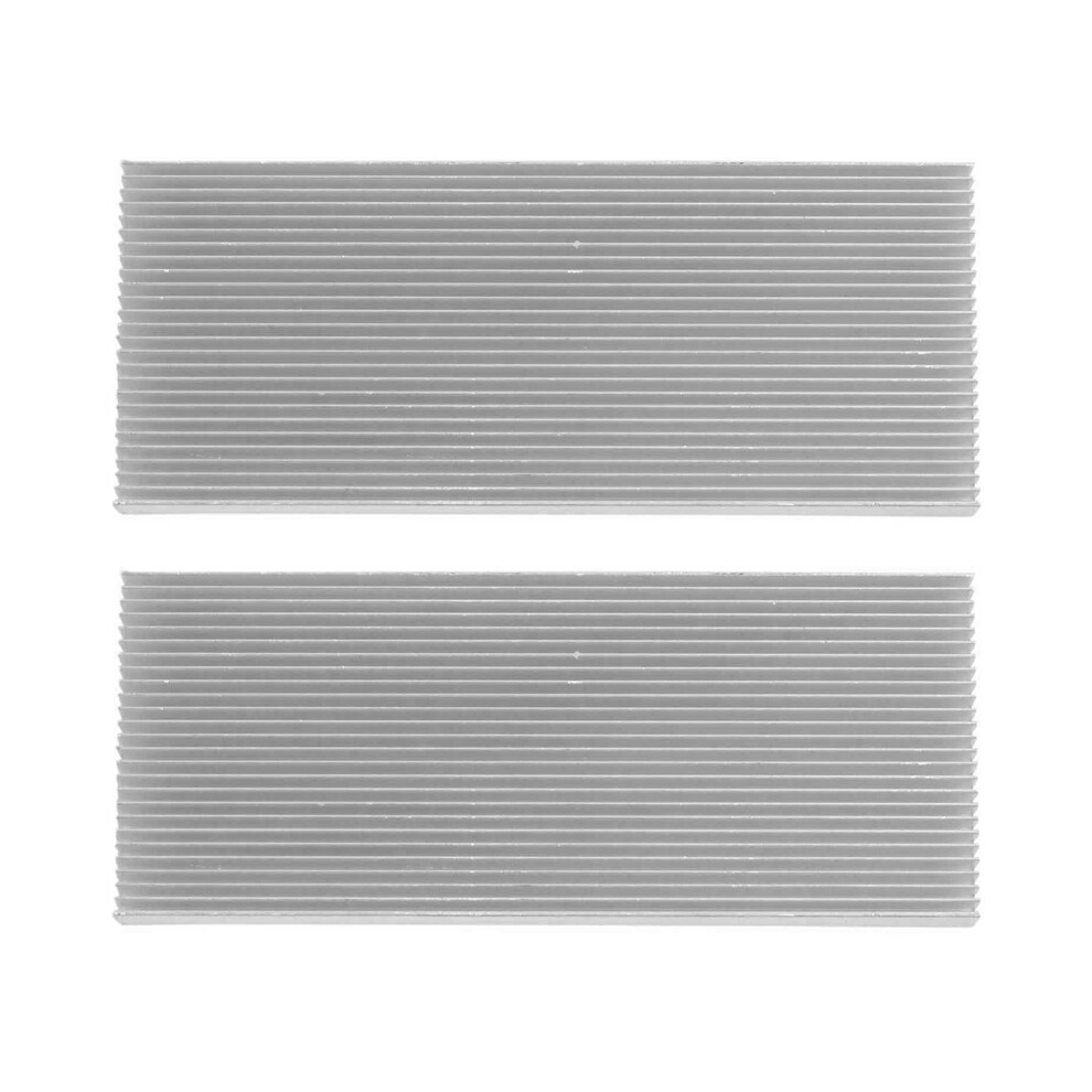 Aluminum Heat Sink Heatsink For Led Amplifier Transistor 100X41x8mm Silver 4853440170262