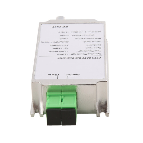 Mini CATV FTTH Receiver WDM Node RF Converter AGC 1310nm/1550nm 2