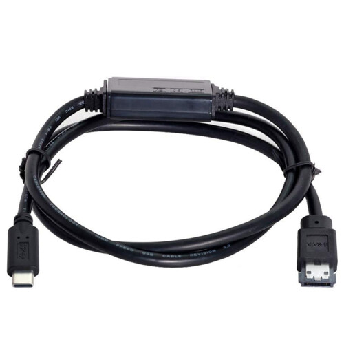 ESATA-auf-USB-C-Kabeltyp Stecker Host ESATAp HDD 1