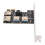 4 Ports Adapter Board PCI-E 1x to USB 3.0 Rabbet GPU Riser Extender 4
