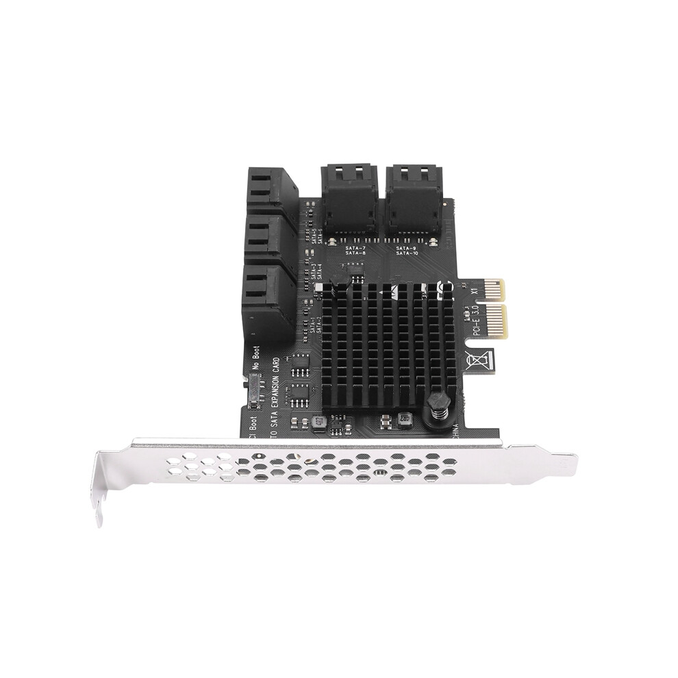 10 Port Sata 3.0 To Pcie X1 Expansion Card Pci Express Adapter 4853080228170