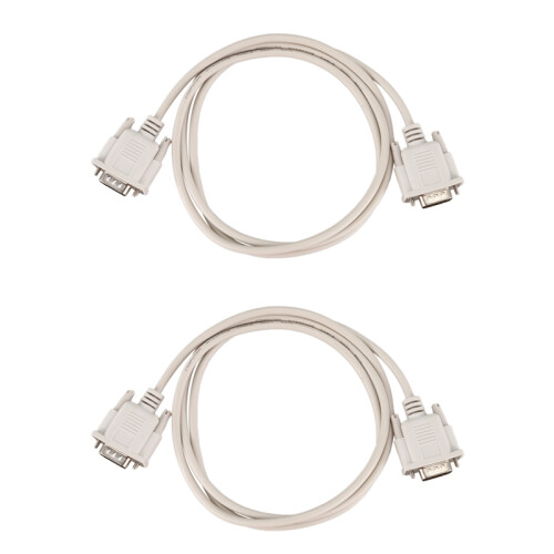1,4 M RS232 DB9 9 Pin Stecker auf VGA Video 15 Adapter Hellgrau 1