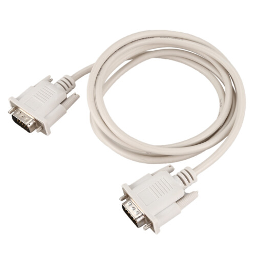 1,4 M RS232 DB9 9 Pin Stecker auf VGA Video 15 Adapter Hellgrau 2