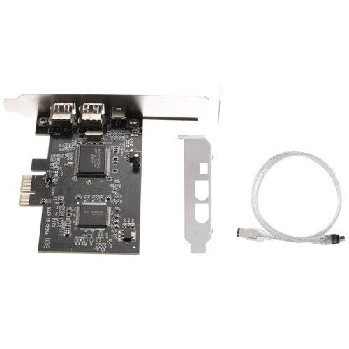 PCI-E PCI Express FireWire Card, with Firewire Cable, for Video, Etc 1