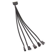 15-Pin SATA auf 5 Lüfter-Adapterkabel 3-Pin/4-Pin