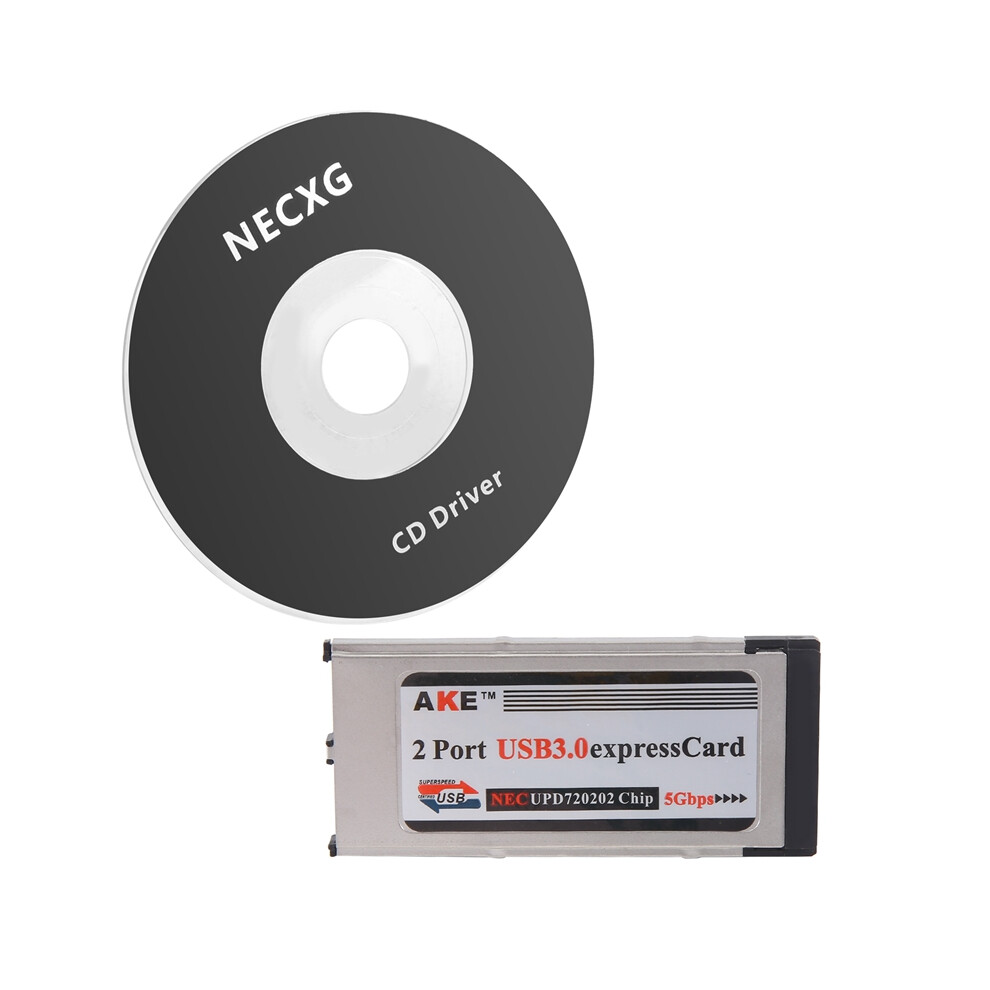 2 Port Usb 3.0 Express Card 34Mm Slot Pcmcia Adapter 4853080231484