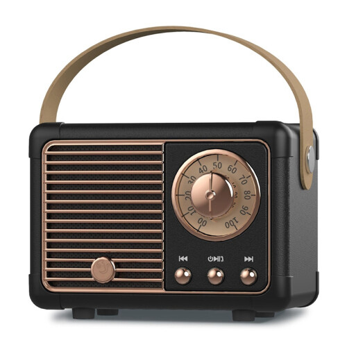 Retro Bluetooth Speaker, Small Wireless Speaker