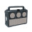 Solar Wireless Bluetooth Speaker Protable FM Radio Speakers Gold 1