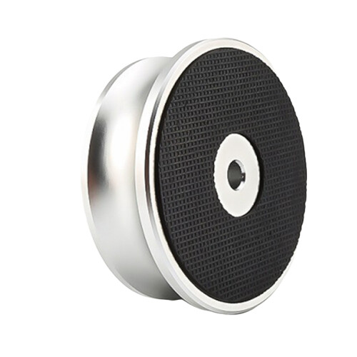 Aluminum Vinyl Record Weight Stabilizer Disc Balanced Clamp Silver 2