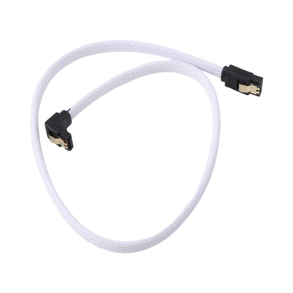 Photos - Cable (video, audio, USB) Jojomino 50CM SATA 3.0III SATA3 7pin 6Gb/s Data Cord with Nylon Sleeved (White)