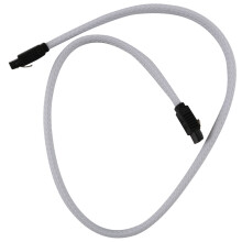 50 cm SATA 3.0 III SATA3 7-poliges Datenkabel 6 Gb/s SSD-Kabel (weiß)
