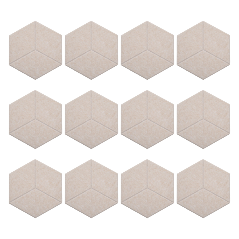 12 Pack Acoustic Foam,Self-Adhesive Sound Proof Panels(Shallow Camel) 4853080244415