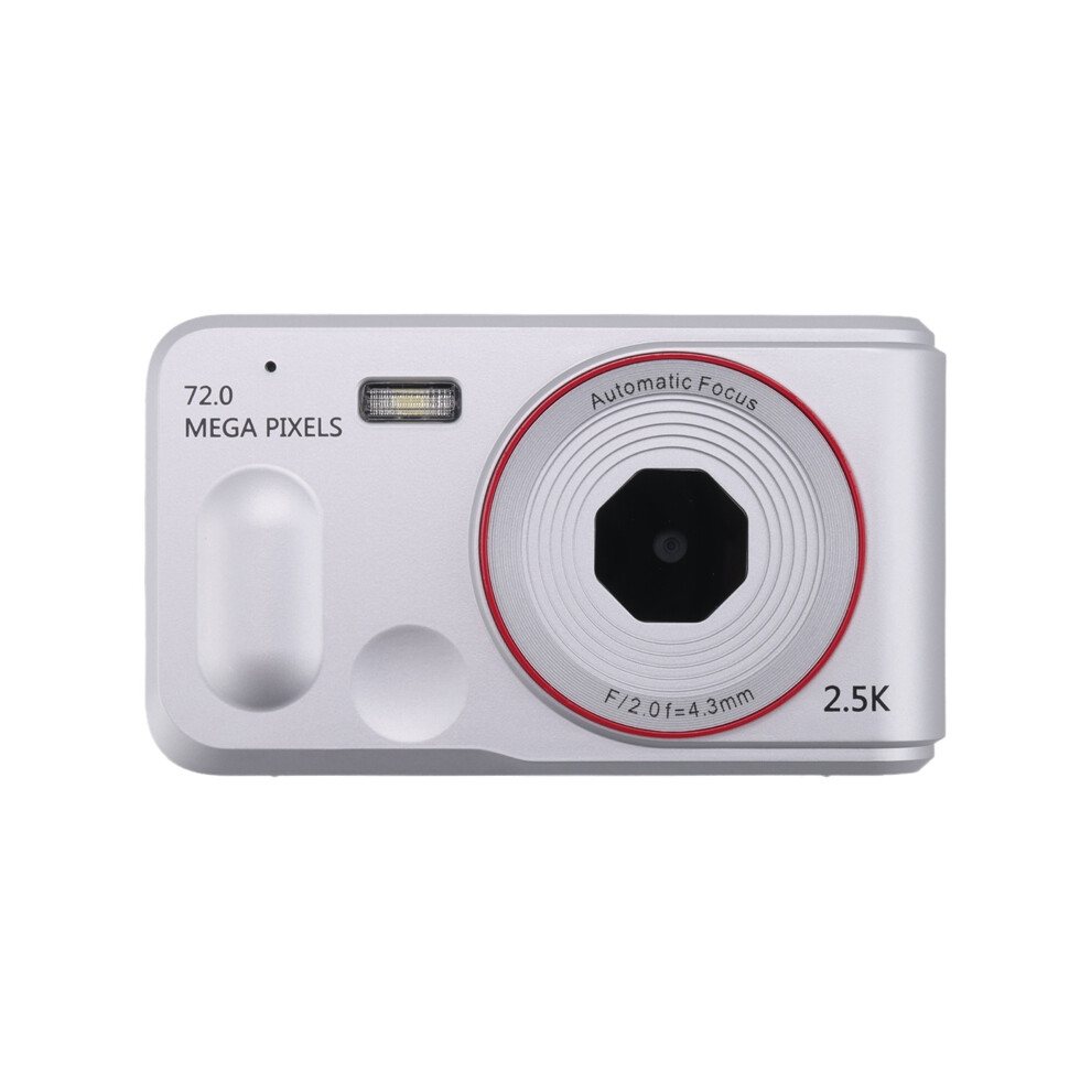Digital Camera 16x Digtal Zoom Auto Focus 2.5K HD 72MP Silver-image-OPC-PJQJWWP-NEW