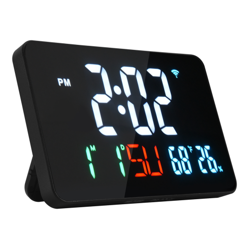 Alarm Clock,Temperature & Humidity,Calendar,Week,4-Level Brightness 2