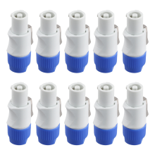 10 Stücke 3 PIN Männlichen Powercon Stecker Signal Eingang Jack für Strahl Licht Bühne Power Ausgang