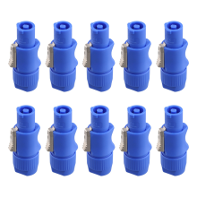 10 Stücke 3 PIN Männlichen Powercon Stecker Signaleingangsbuchse für Strahl Licht Bühnenleistung