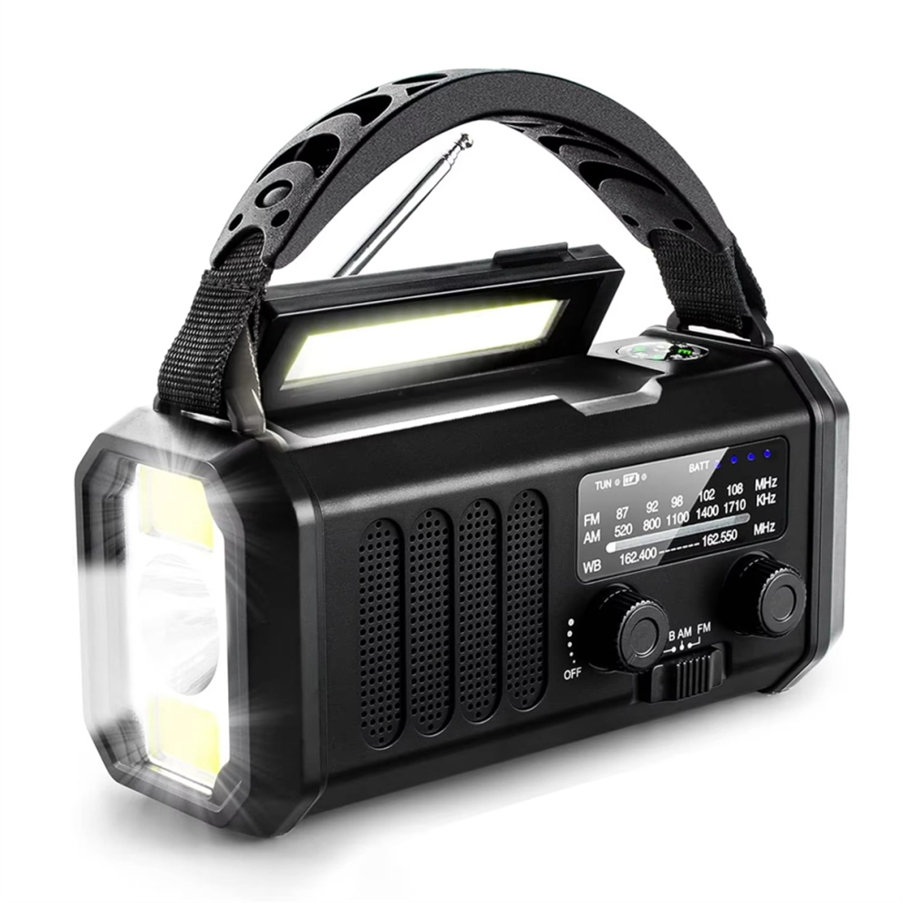 Emergency Weather Radio Fm/Am/,Portable Hand Crank 4853080250041