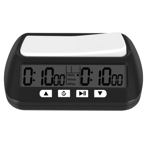 Chess Clock, Digital Timer & Game Timer, Multipurpose Portable Professional Clock Black 1