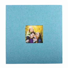 Fotoalbum, selbstklebend, Scrapbook für Hochzeit/Familie, Blau