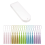 20Pcs Rectangle Transparent Acrylic Book Markers with Tassels 2