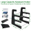 3-Tier Mechanical Keyboard Holder Display Stand Shelf for Storage Three Black 7