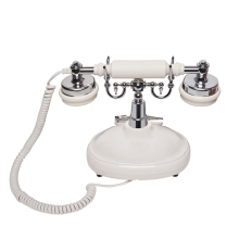 Audio Guestbook Wedding Phone Record Custom Message Classic Retro Style for Party Birthday,White