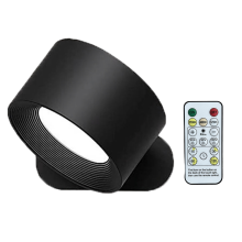 Led Wall Sconces Remote Control and Touch Lamp 3 Color Temperatures & Dimmable Magnetic 360Black