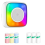 Sticker Printer Print 6 Rolls with 7 Color Lighting Mode, Compatible IOS and Android 2