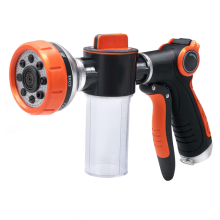 Garden Hose Nozzle,8 Patterns Sprayer High Pressure,Dog Wash,Water Nozzle with Soap Dispenser