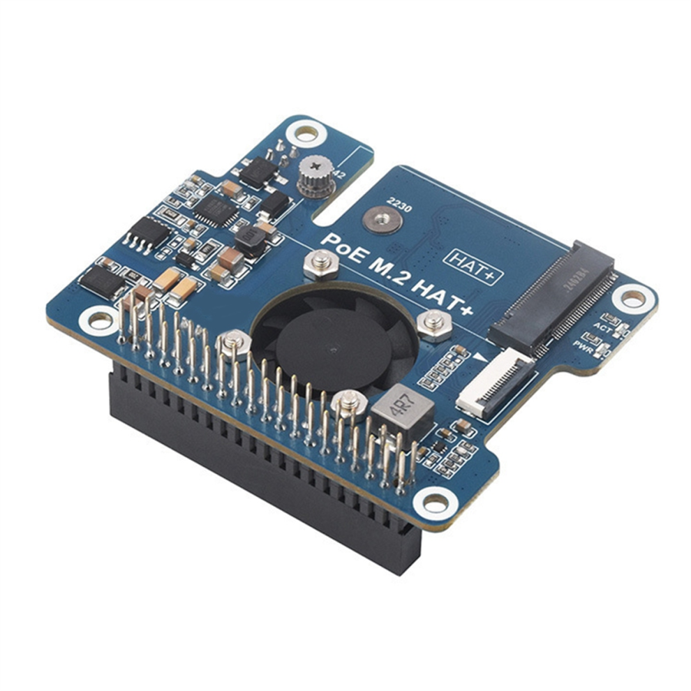 For 5 Poe M.2 Hat Pcie To Nvme Ssd Expansion Board Gen3 8Gbps For 2242/2230 4851195673878