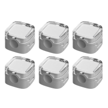 6Pack Magnetic Cable Management Clips,Magnetic Cord Organizer Clips for Office Desk Car Wall White