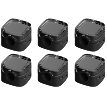 6Pack Magnetic Cable Management Clips,Magnetic Cord Organizer Clips for Office Desk Car Wall Black
