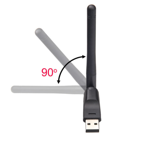 NIC Receiver Driver-Free USB Wireless Wifi PC Laptop External Transmitter 2