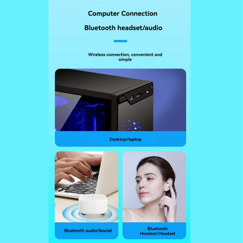 150m USB Bluetooth 5.4 Adapter Driver Free Computer Dongle
