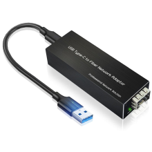 USB-C-zu-SFP-Gigabit-Ethernet-Adapter USB3.0 Typ-C 100/1000Base-X-Netzwerkkarte