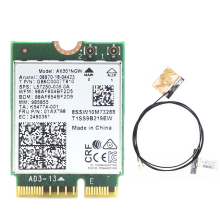 AX201 AX201NGW WiFi Card with 2XAntenna M.2 CNVio2 2.4 Ghz/5Ghz 6 3000Mbps Bluetooth 5.1 Adapter for Win10