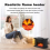 1000W Electric Fireplace Heater with Remote Control Flame Decoration Portable Space US Plug 9