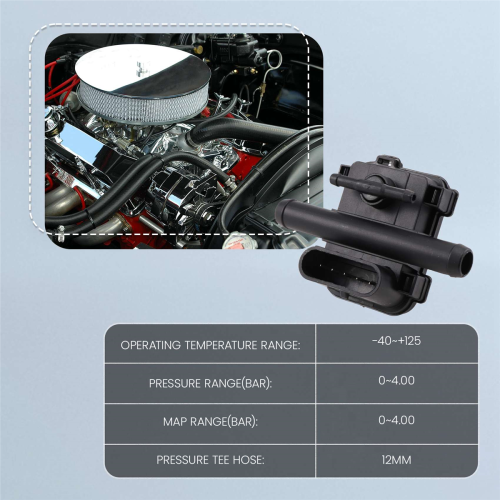 1 Pcs Car 5-PIN Gas Pressure Sensor CNG Map AC PS-02 Plus Black for Conversion Kit 2