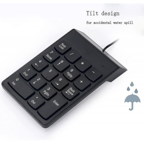 Cable Usb Numeric Keypad Slim Mini Number Pad Digital 18 Keys for Imac / Mac Pro / Macbook 1