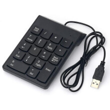 Cable Usb Numeric Keypad Slim Mini Number Pad Digital 18 Keys for Imac / Mac Pro / Macbook