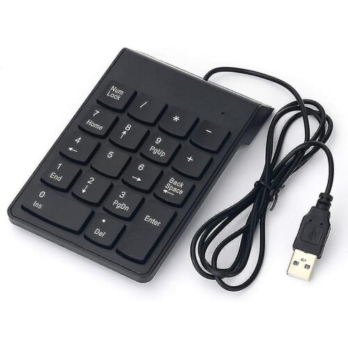 Cable Usb Numeric Keypad Slim Mini Number Pad Digital 18 Keys for Imac / Mac Pro / Macbook