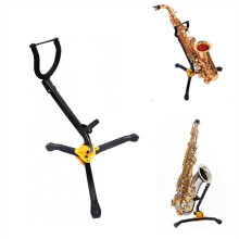 Saxophone Parts Foldable Tenor and Alto Saxophone Metal Floor Stand Tripod Holder Woodwind Instrument Accessory