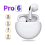 Pro6 Bluetooth Headphones Mini Wireless Earpone for , Android, Devices White 6