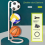 Three-Layer Iron Basketball Stand, for Volleyball,Black 7