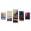 5PCS Frameless Canvas Countryside Cottage Pattern 1