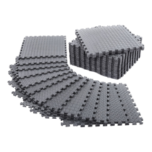 12 Pack Floor Exercise Mat for Home Gym or Padding gray