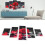 5Pcs Wall Art Painting Set Romantic Red Rose 12