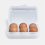 6 Grid Egg Carton with Lid Stackable Crisper Protection Box 9