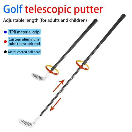 Golf Putter Two-Section Detachable Chipping Club Black 2