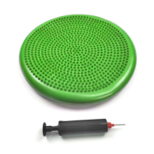 Grüne PVC Yoga Balancematte, aufblasbares Massagekissen